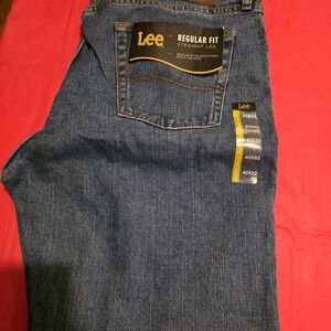 Lee Men's Regular Fit Straight Leg Jeans - Blue 40 x 32 NWT
